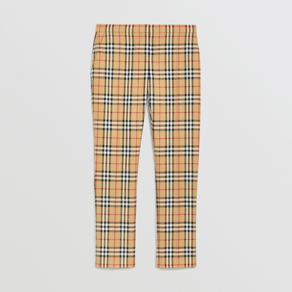 Burberry Vintage Wool Cigarette Trousers
